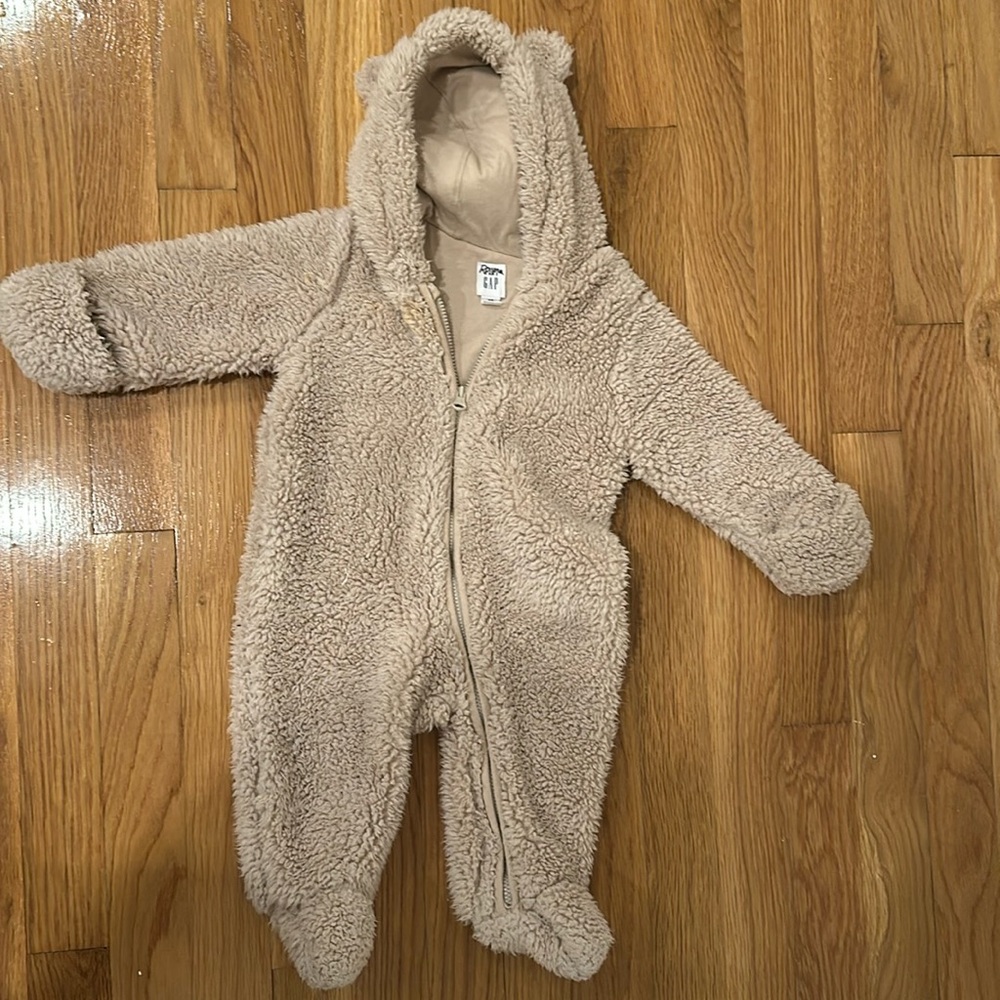 Baby Sherpa bunting suit 3-6 months Gap